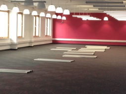 New lights, carpet and redecoration on level 2